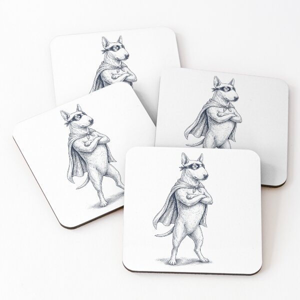 Item preview, Vintage Bull Terrier Hero Superhero Dog Lover designed and sold by DoodleTortle.