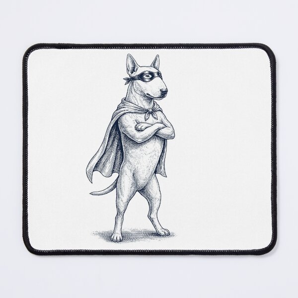 Item preview, Vintage Bull Terrier Hero Superhero Dog Lover designed and sold by DoodleTortle.