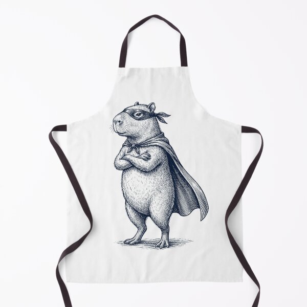 Item preview, Vintage Capybara Hero Superhero Animal Lover designed and sold by DoodleTortle.