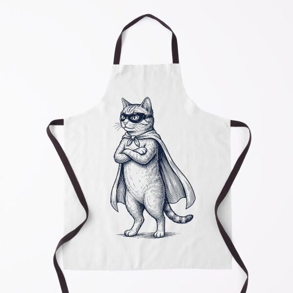 Item preview, Vintage Cat Hero Superhero Animal Lover designed and sold by DoodleTortle.