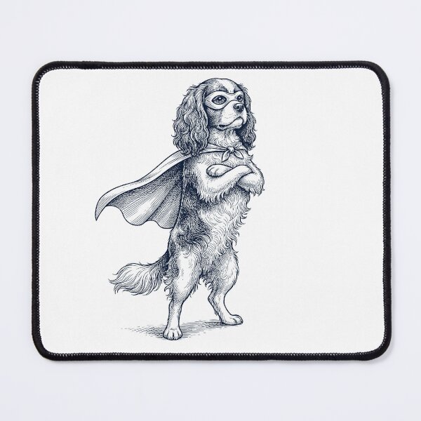 Item preview, Vintage Cavalier King Charles Spaniel Hero Superhero Dog Lover designed and sold by DoodleTortle.