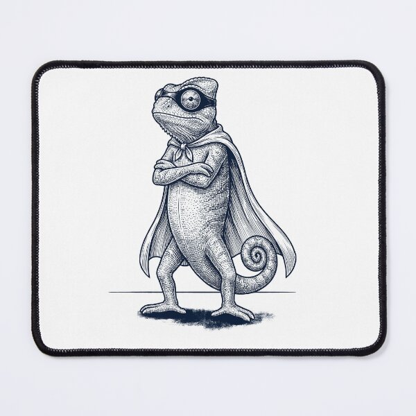Item preview, Vintage Chameleon Hero Superhero Animal Lover designed and sold by DoodleTortle.