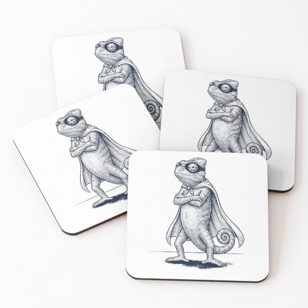 Item preview, Vintage Chameleon Hero Superhero Animal Lover designed and sold by DoodleTortle.