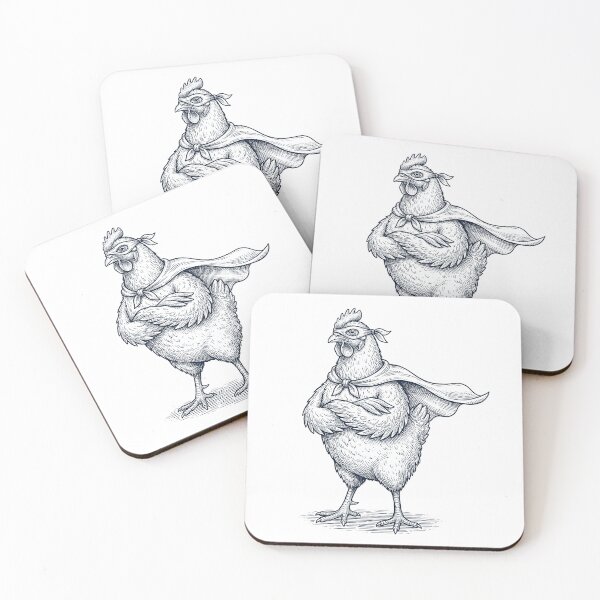 Item preview, Vintage Chicken Hero Superhero Animal Lover designed and sold by DoodleTortle.