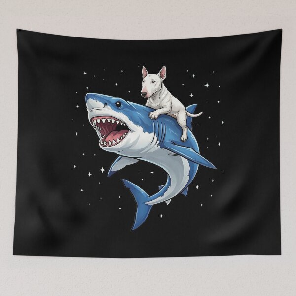 Item preview, Funny Bull Terrier Shark Dog Mom Dad Lover designed and sold by TerryConnells.