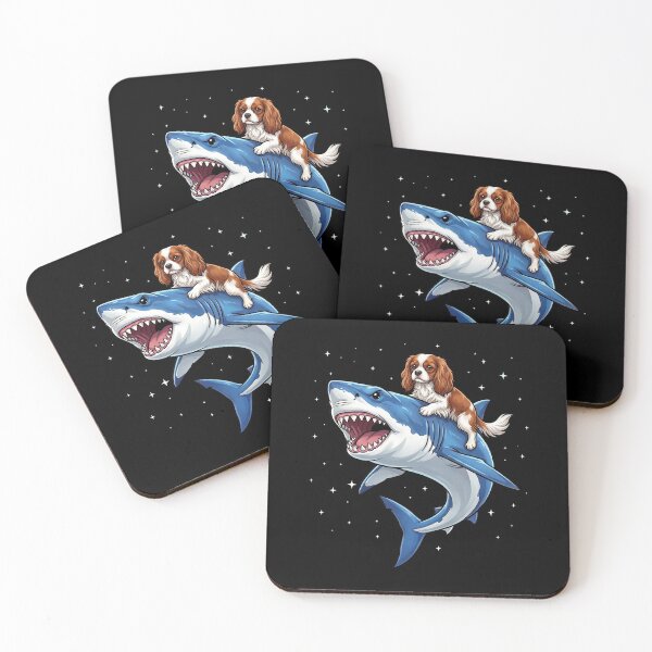 Item preview, Funny Cavalier King Charles Spaniel Shark Dog Mom Dad Lover designed and sold by TerryConnells.