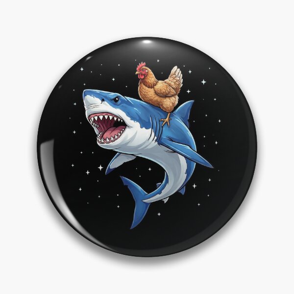 Item preview, Funny Chicken Riding Shark Animal Lover designed and sold by TerryConnells.