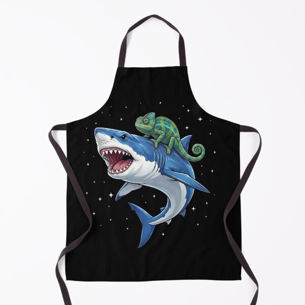 Item preview, Funny Chameleon Riding Shark Animal Lover designed and sold by TerryConnells.