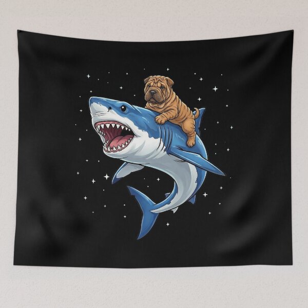 Item preview, Funny Chinese Shar Pei Shark Dog Mom Dad Lover designed and sold by TerryConnells.