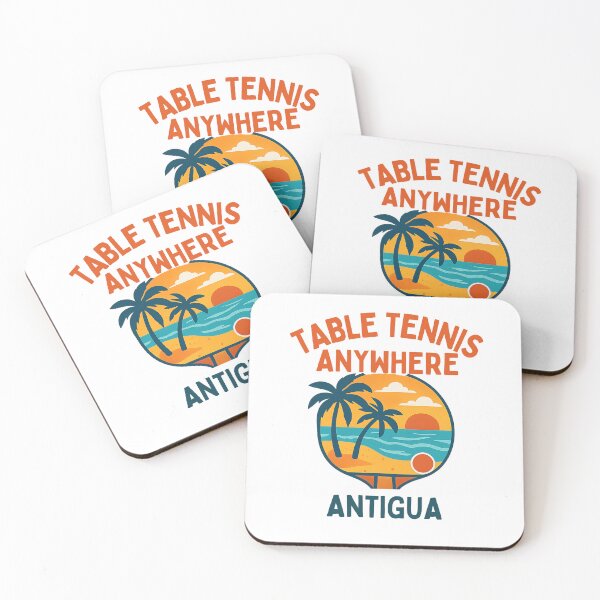 Item preview, Retro Table Tennis Anywhere Antigua Tropical Ping Pong Player Gift T-Shirt designed and sold by OhMyPingCo.