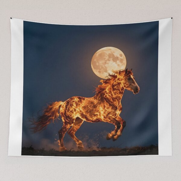 Item preview, Year of the Fire Horse 2026 designed and sold by Shelley Loewnau-Jones Studio.