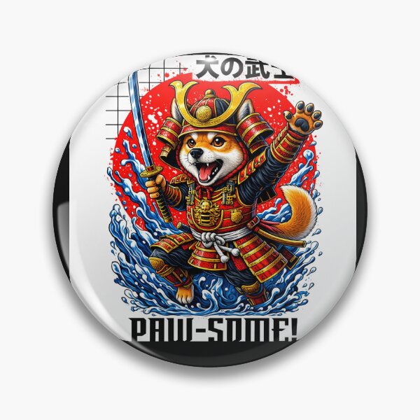 Item preview, Shiba Inu Dog Ancient Armor Blade Pet Lover designed and sold by Tsugraf Designs.
