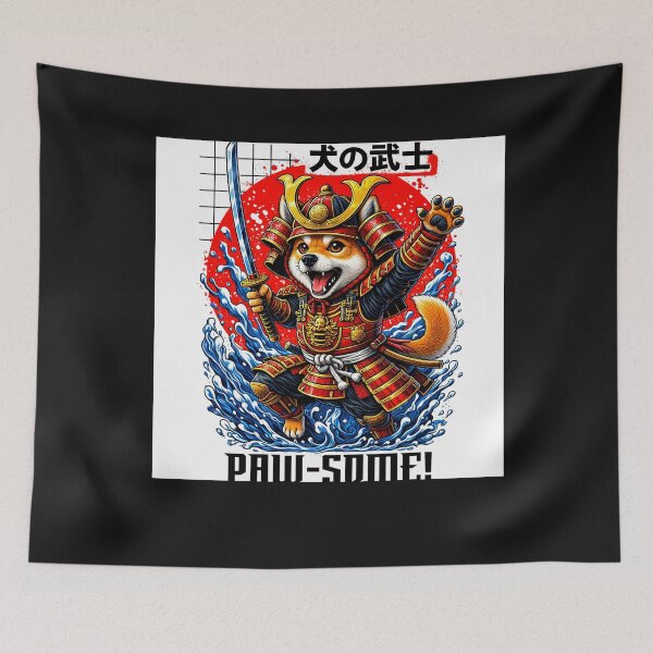 Item preview, Shiba Inu Dog Ancient Armor Blade Pet Lover designed and sold by Tsugraf Designs.