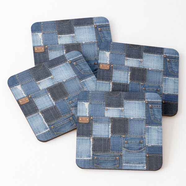 Item preview, Patchwork denim designed and sold by RiaBubble.