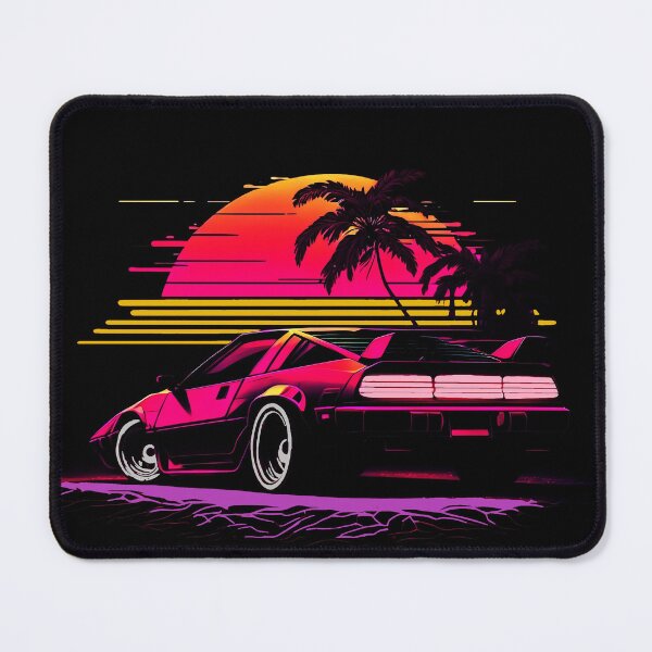 Item preview, Vaporwave Aesthetic Sunset Retro Sports Car designed and sold by LMVA.