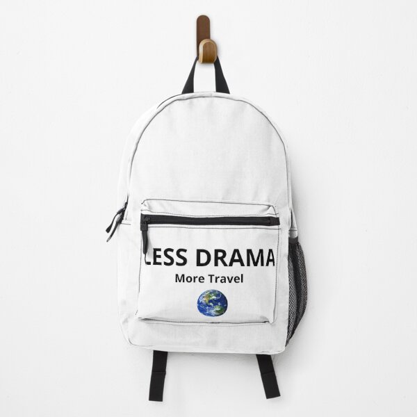 Item preview, Less Drama More Travel – Inspirational Travel Quote Description designed and sold by FreshLineArts.