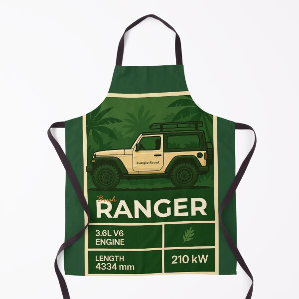 Item preview, Bush Ranger Jungle Scout Overland Vehicle Illustration designed and sold by KrintoryTees.