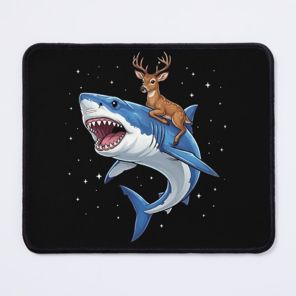 Item preview, Funny Deer Riding Shark Animal Lover designed and sold by TerryConnells.