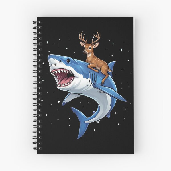 Item preview, Funny Deer Riding Shark Animal Lover designed and sold by TerryConnells.