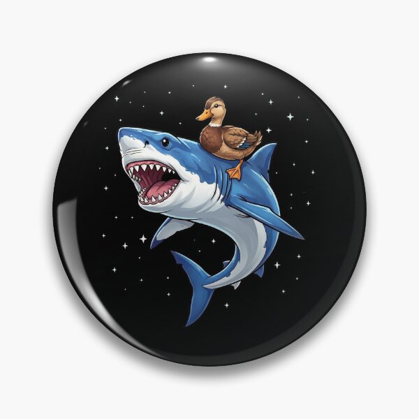 Item preview, Funny Duck Riding Shark Animal Lover designed and sold by TerryConnells.