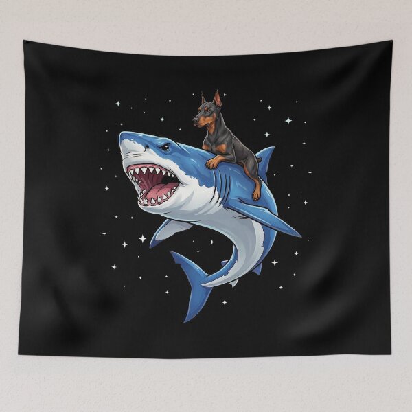 Item preview, Funny Doberman Pinscher Shark Dog Mom Dad Lover designed and sold by TerryConnells.