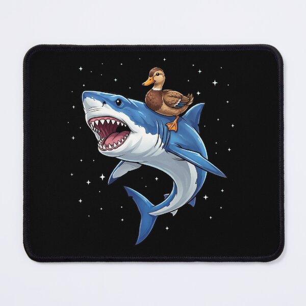Item preview, Funny Duck Riding Shark Animal Lover designed and sold by TerryConnells.