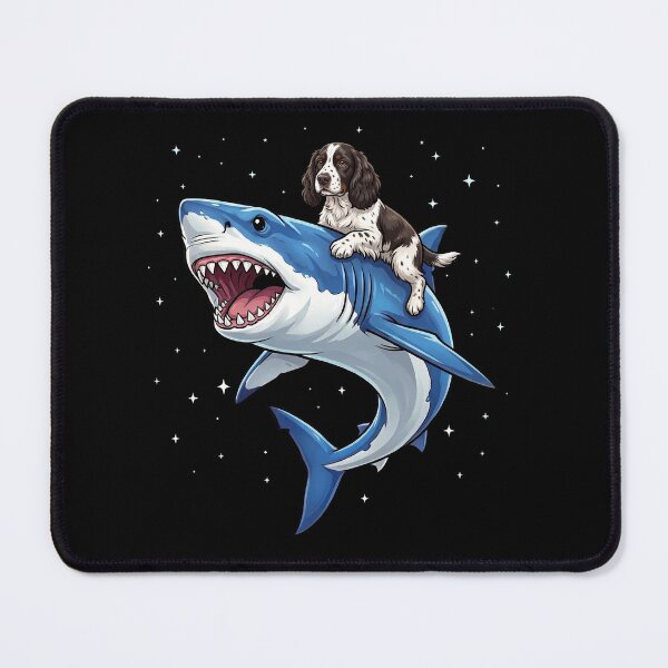 Item preview, Funny English Springer Spaniel Shark Dog Mom Dad Lover designed and sold by TerryConnells.