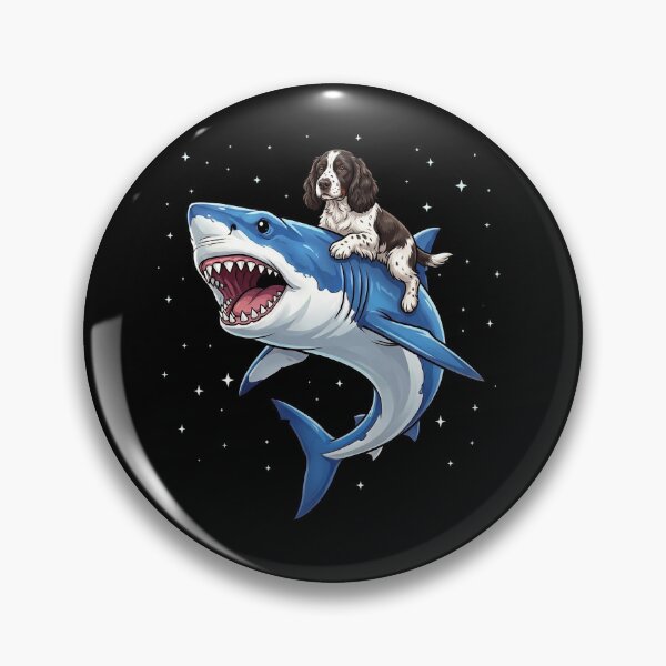 Item preview, Funny English Springer Spaniel Shark Dog Mom Dad Lover designed and sold by TerryConnells.