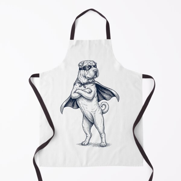 Item preview, Vintage Chinese Shar Pei Hero Superhero Dog Lover designed and sold by DoodleTortle.
