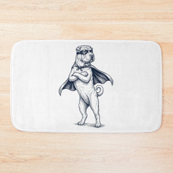 Item preview, Vintage Chinese Shar Pei Hero Superhero Dog Lover designed and sold by DoodleTortle.