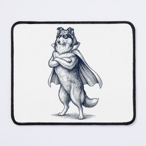 Item preview, Vintage Collie Hero Superhero Dog Lover designed and sold by DoodleTortle.