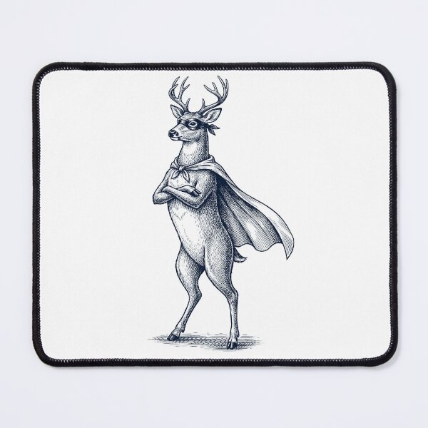 Item preview, Vintage Deer Hero Superhero Animal Lover designed and sold by DoodleTortle.