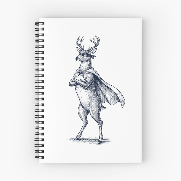 Item preview, Vintage Deer Hero Superhero Animal Lover designed and sold by DoodleTortle.