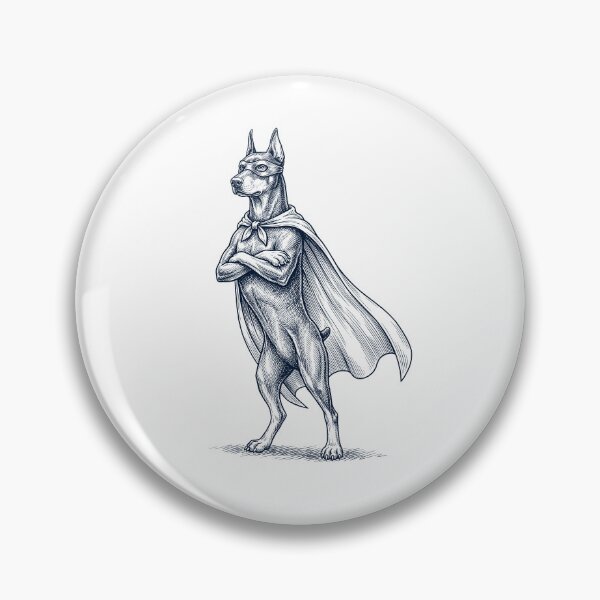 Item preview, Vintage Doberman Pinscher Hero Superhero Dog Lover designed and sold by DoodleTortle.