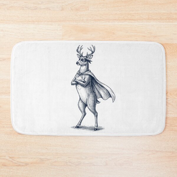 Item preview, Vintage Deer Hero Superhero Animal Lover designed and sold by DoodleTortle.