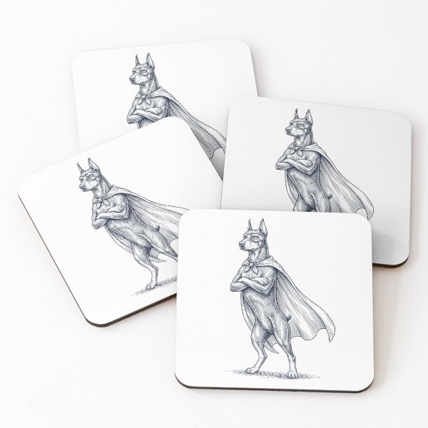 Item preview, Vintage Doberman Pinscher Hero Superhero Dog Lover designed and sold by DoodleTortle.