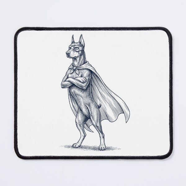 Item preview, Vintage Doberman Pinscher Hero Superhero Dog Lover designed and sold by DoodleTortle.