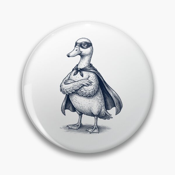 Item preview, Vintage Duck Hero Superhero Animal Lover designed and sold by DoodleTortle.