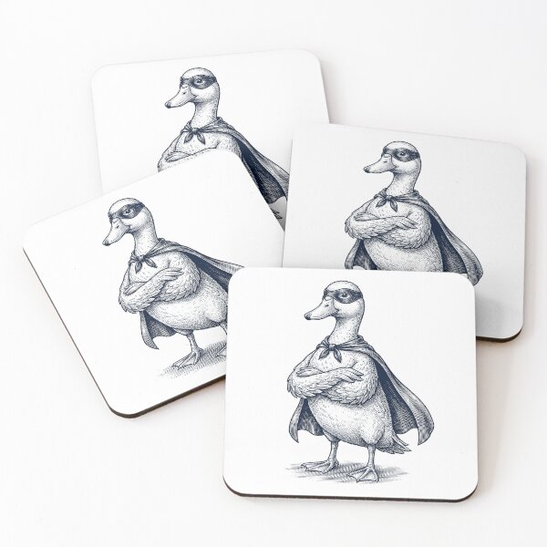 Item preview, Vintage Duck Hero Superhero Animal Lover designed and sold by DoodleTortle.