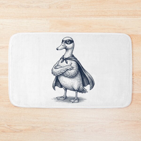 Item preview, Vintage Duck Hero Superhero Animal Lover designed and sold by DoodleTortle.