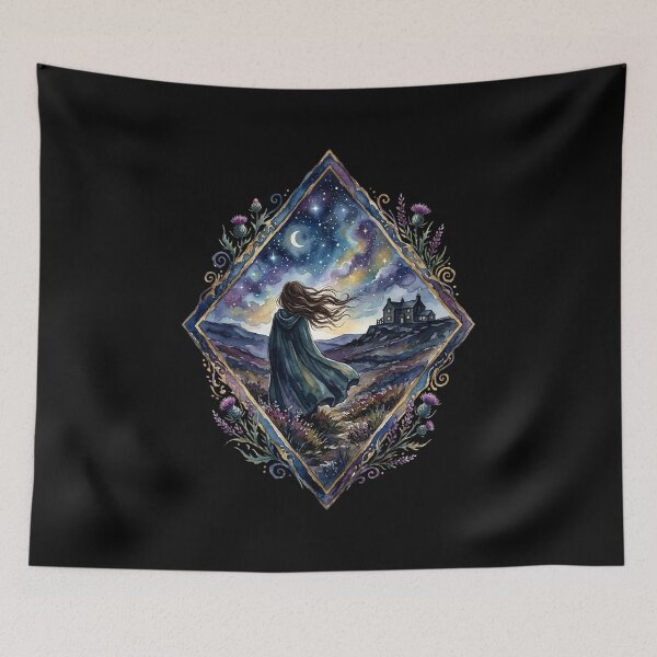 Item preview, Catherine Earnshaw Yorkshire Moors Wuthering Heights Diamond Frame designed and sold by Fenay Designs.