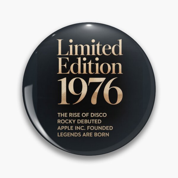 Item preview, ✨Limited Edition 1976 — Luxury Gold Black Birthday Print, Born in 1976 Gift, 50th Birthday, Disco Era Nostalgia designed and sold by CheersTOGETHER.