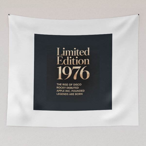 Item preview, ✨Limited Edition 1976 — Luxury Gold Black Birthday Print, Born in 1976 Gift, 50th Birthday, Disco Era Nostalgia designed and sold by CheersTOGETHER.