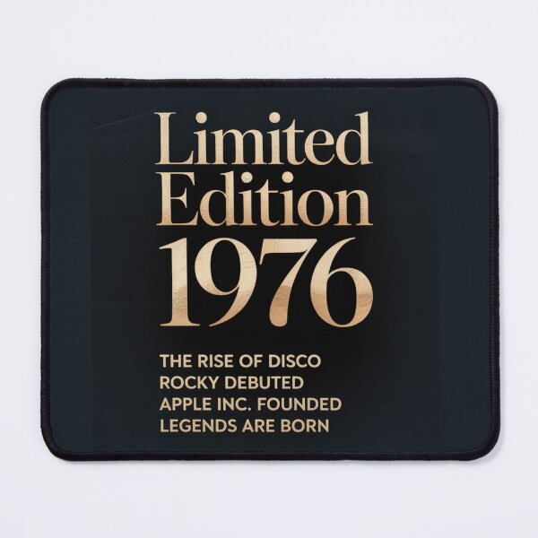 Item preview, ✨Limited Edition 1976 — Luxury Gold Black Birthday Print, Born in 1976 Gift, 50th Birthday, Disco Era Nostalgia designed and sold by CheersTOGETHER.