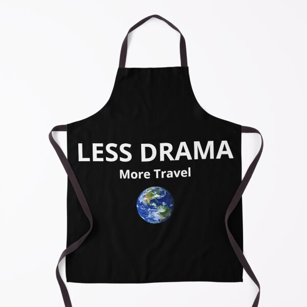 Item preview, Less Drama More Travel – Adventure Quote Design designed and sold by FreshLineArts.
