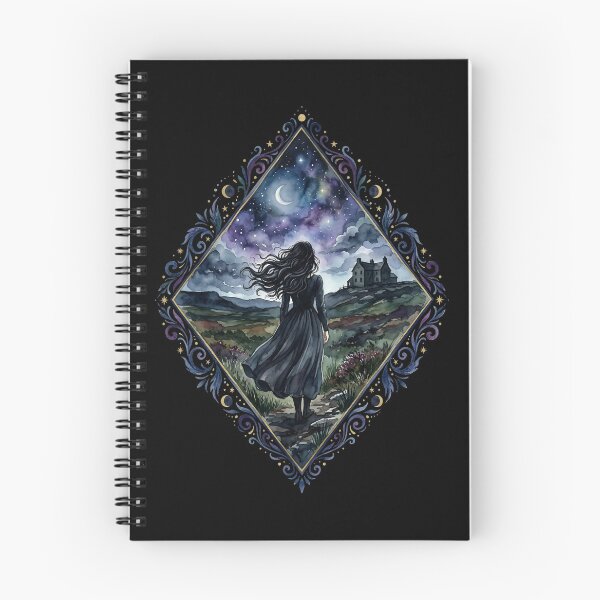 Item preview, Emily Bronte Gothic Romance Wuthering Heights Starry Night Moors designed and sold by Fenay Designs.