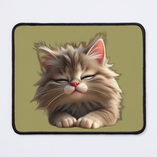 Item preview, Cute Greyish Introvert Cat Pretending To Sleep Avoiding People Cute Kawaii Cat Relatable Humor Design designed and sold by Tpac-goods.