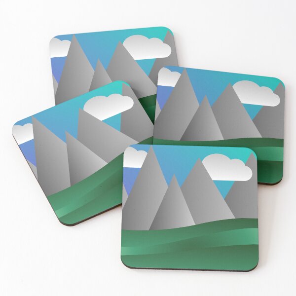 Item preview, Minimalist Mountain Landscape designed and sold by Gradient Concept.