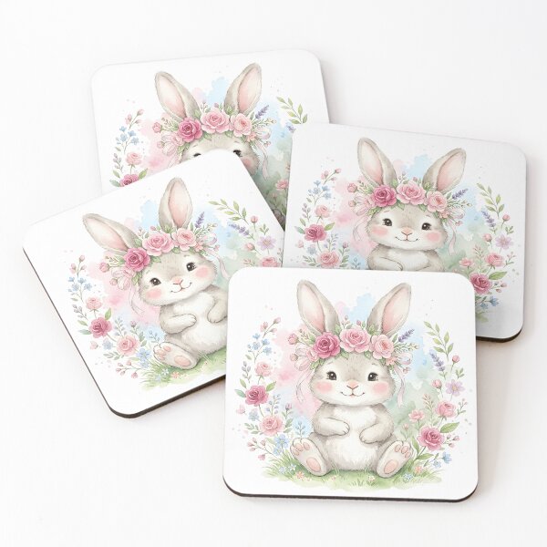 Item preview, Floral Bunny designed and sold by Art Wing Prints.