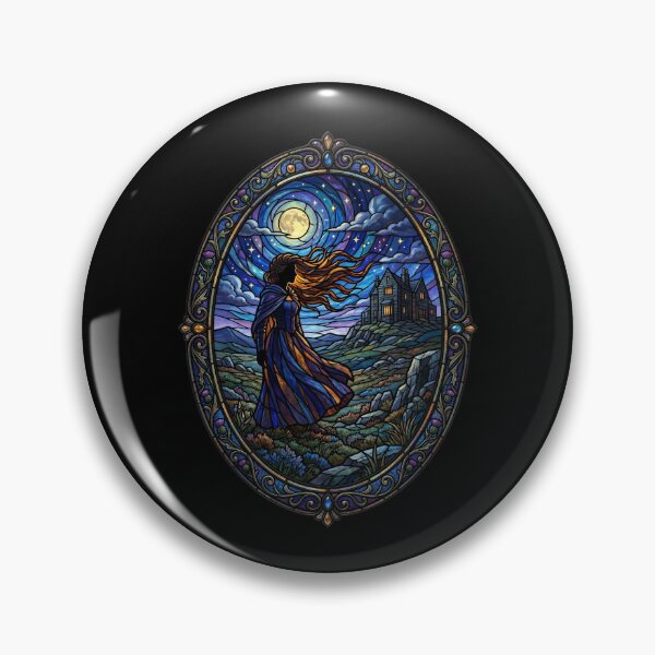 Item preview, Stained Glass Wuthering Heights Catherine Earnshaw Emily Bronte designed and sold by Fenay Designs.